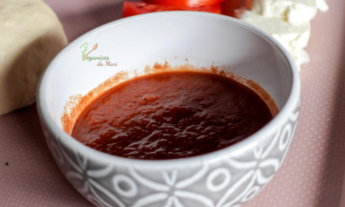 molho de tomate assado caseiro saudável e natural