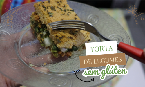 Torta de legumes vegana sem glúten e fácil de fazer