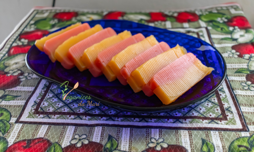 geleia d’água natural vegana de morango e abacaxi caseira