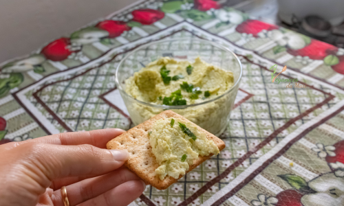 patê de ervilha vegano cremoso e saudável
