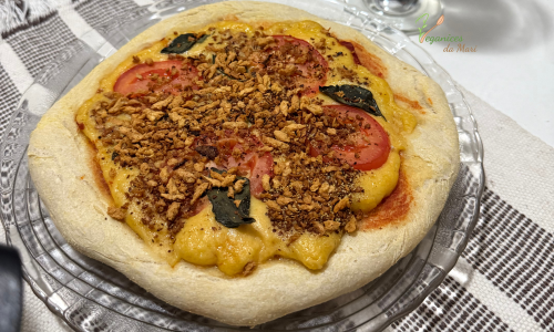 Proteína de soja granulada preparada seca até ficar crocante